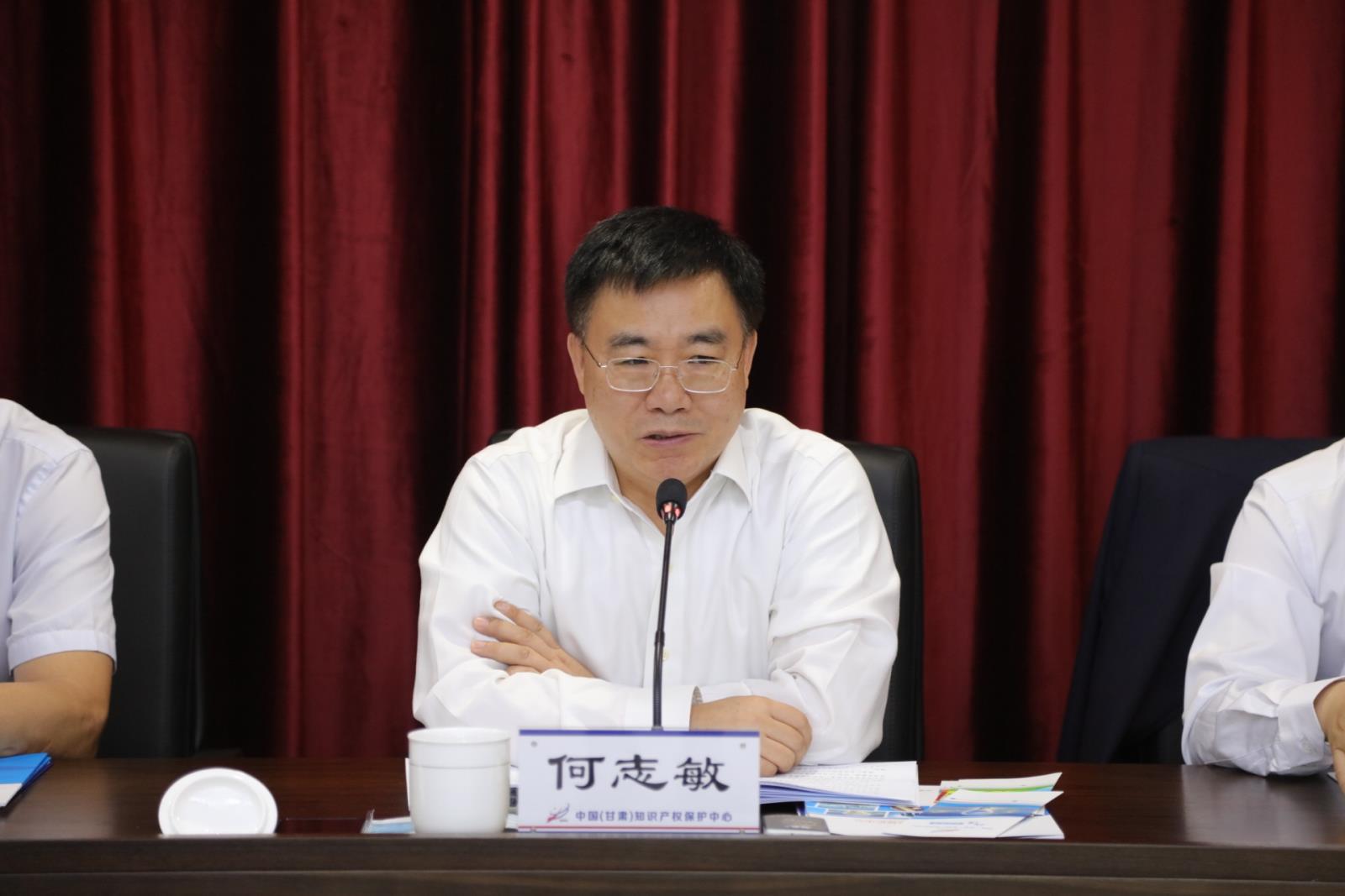 國家知識產(chǎn)權(quán)局副局長何志敏調(diào)研指導(dǎo)甘肅知識產(chǎn)權(quán)公共服務(wù)和商標(biāo)工作1.jpg
